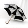 Parapluie carré journal noir
