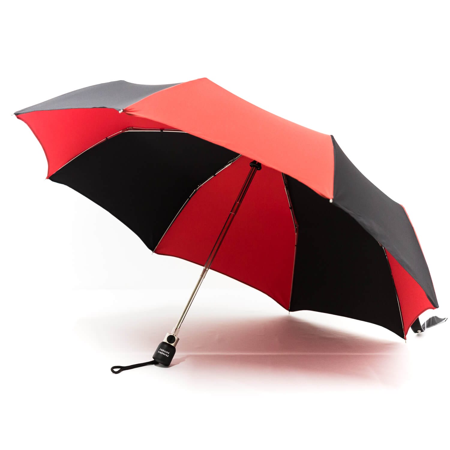 Parapluie pliant classique rouge et noir