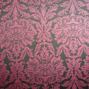 Tissu jacquard baroque rouge