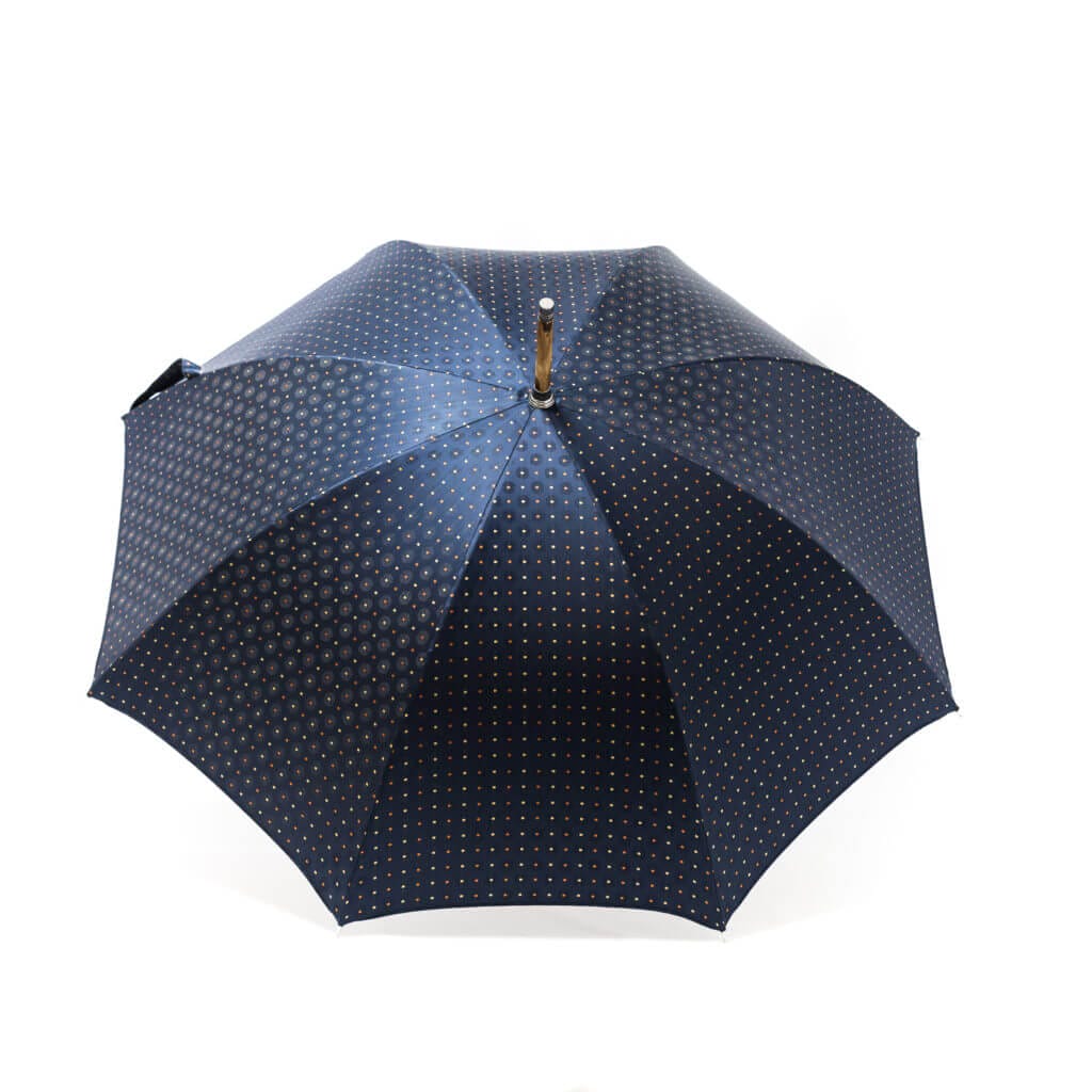 Parapluie luxe anglais tissé bleu