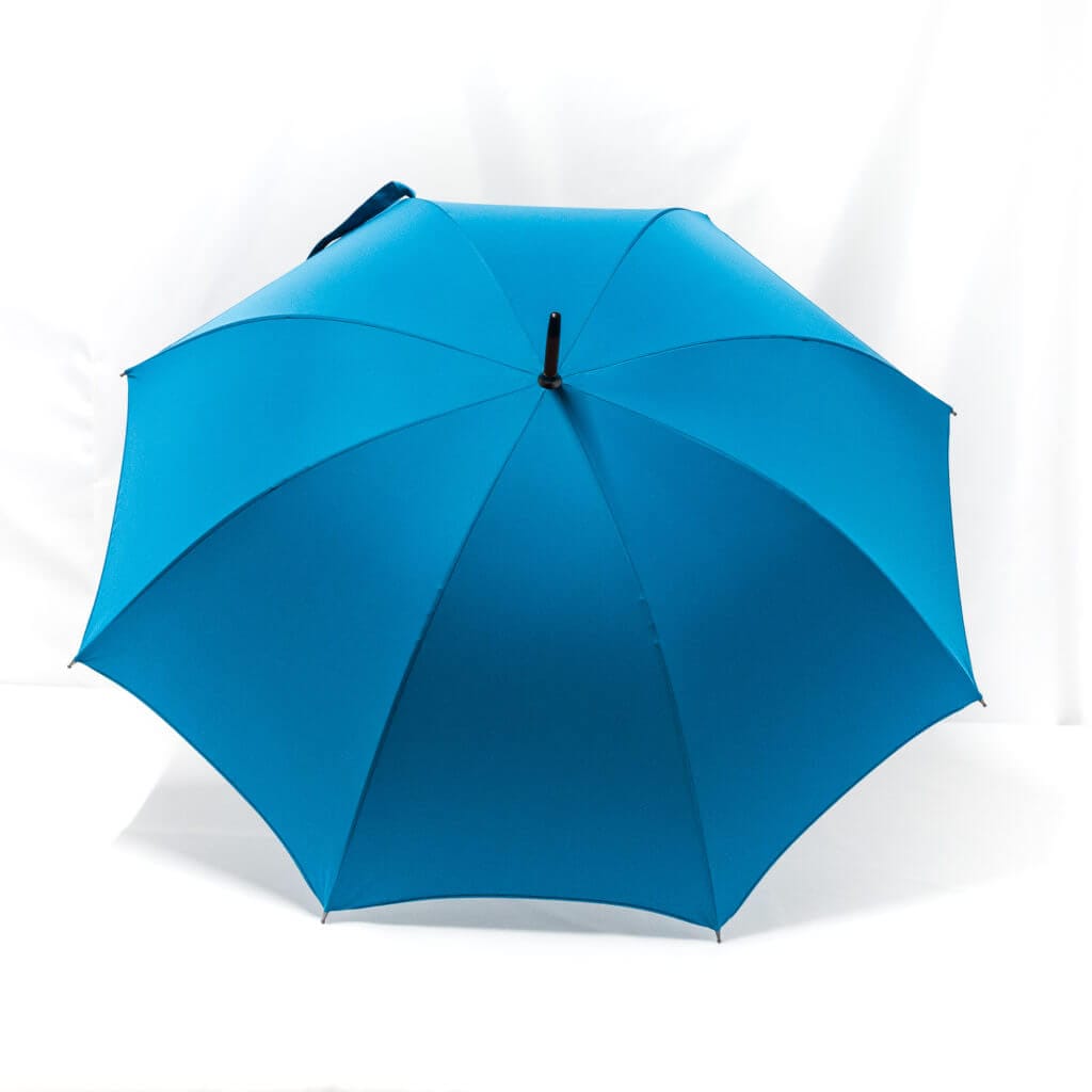 Parapluie droit classique bleu cobalt
