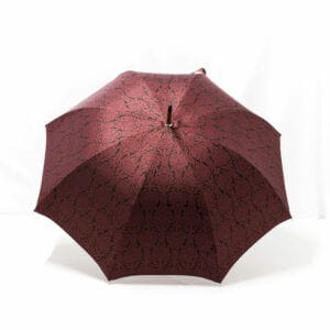 Parapluie droit tissé baroque bordeaux
