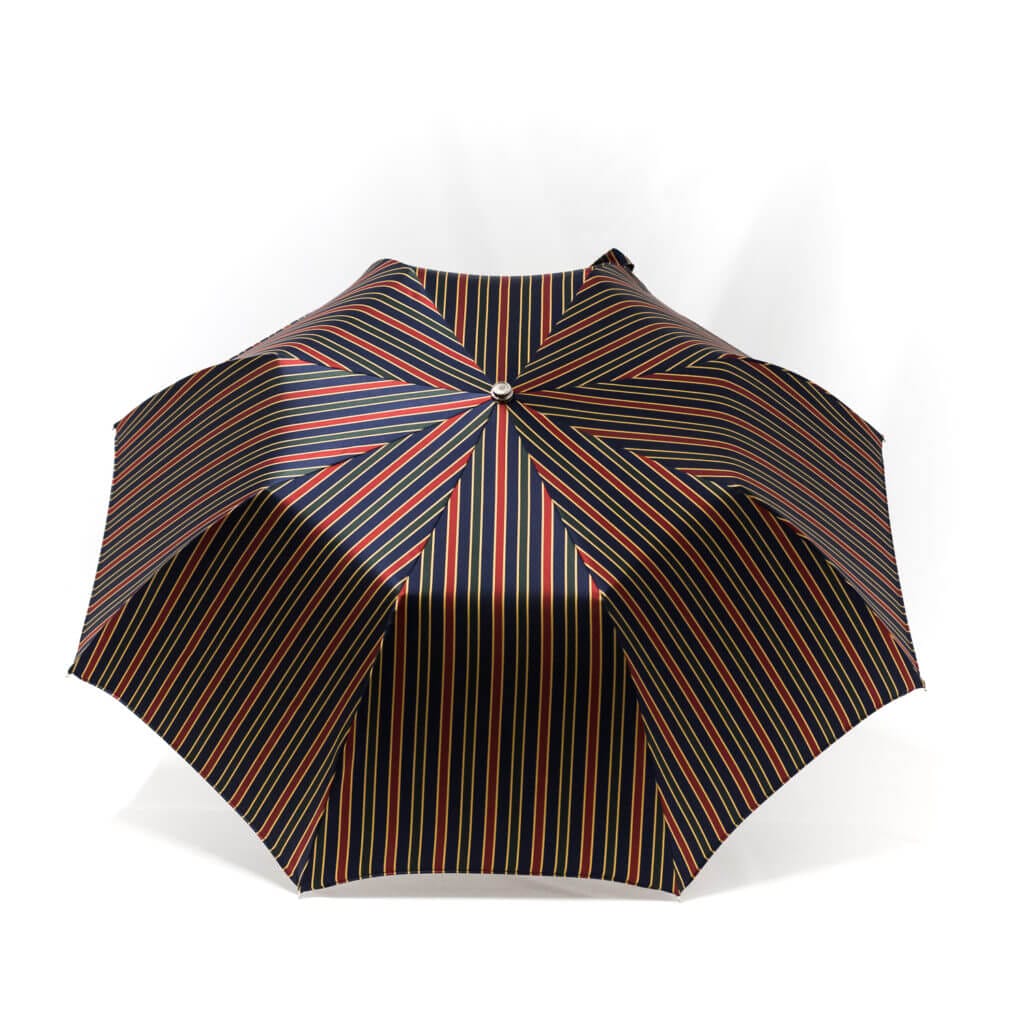 Parapluie pliant homme rayures colorées