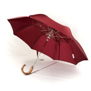 Parapluie pliant homme bordeaux