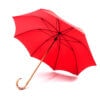 Grand parapluie rouge