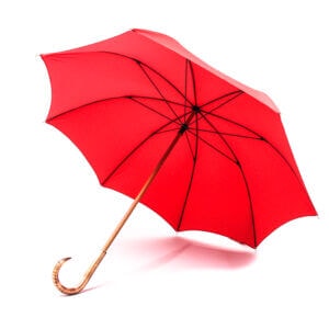 Grand parapluie rouge